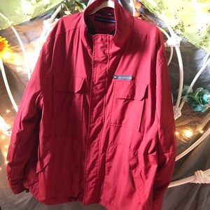 Red Vintage Tommy Hilfiger Windbreaker Men’s XL